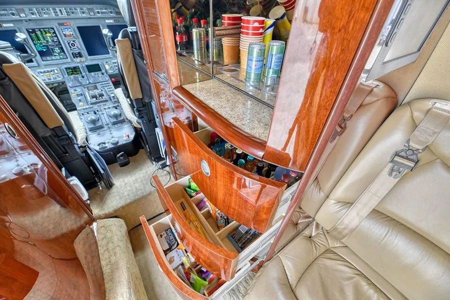 Cabin interior of a Honeywell.