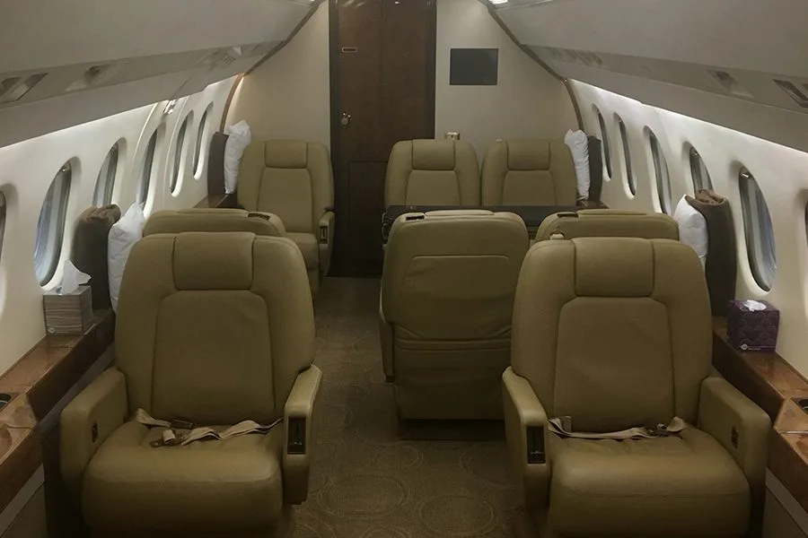 Cabin interior of a 2000 Garrett GTC36-150F2M.