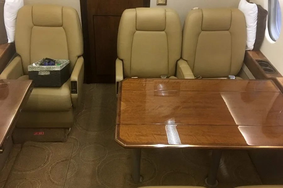 Cabin interior of a 2000 Garrett GTC36-150F2M.
