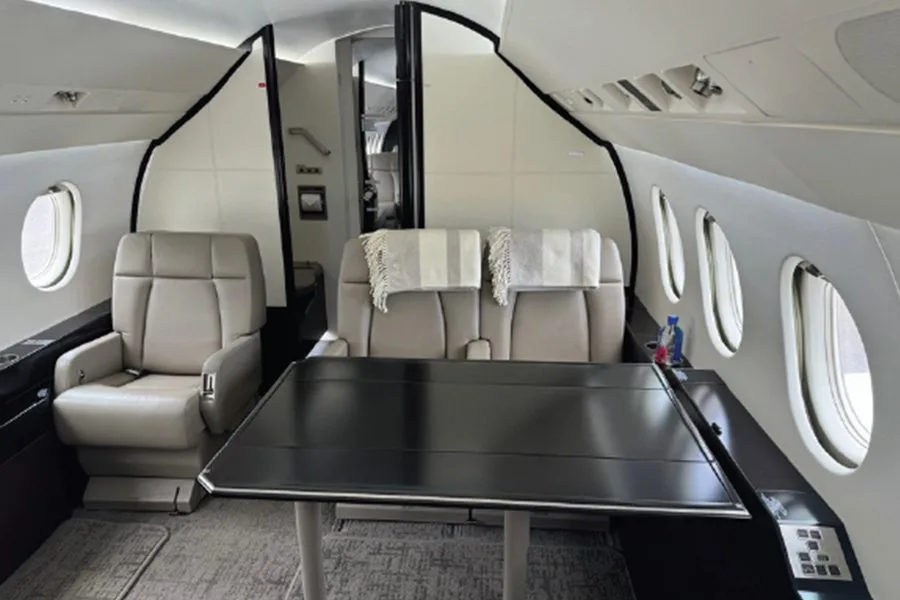 Cabin interior of a 2000 Honeywell GTCP-150.