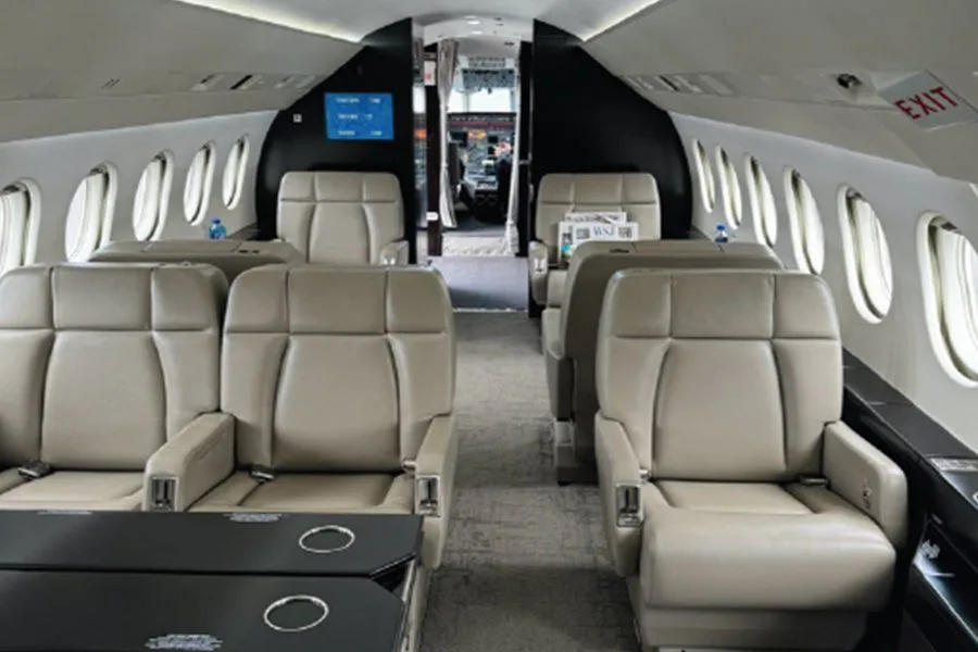 Cabin interior of a 2000 Honeywell GTCP-150.