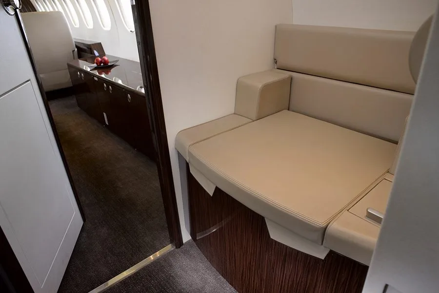 Cabin interior of a 2000 Dassault Falcon 2000 – 0073.
