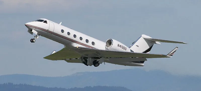 Marketing image of a 1986 Gulfstream IV.