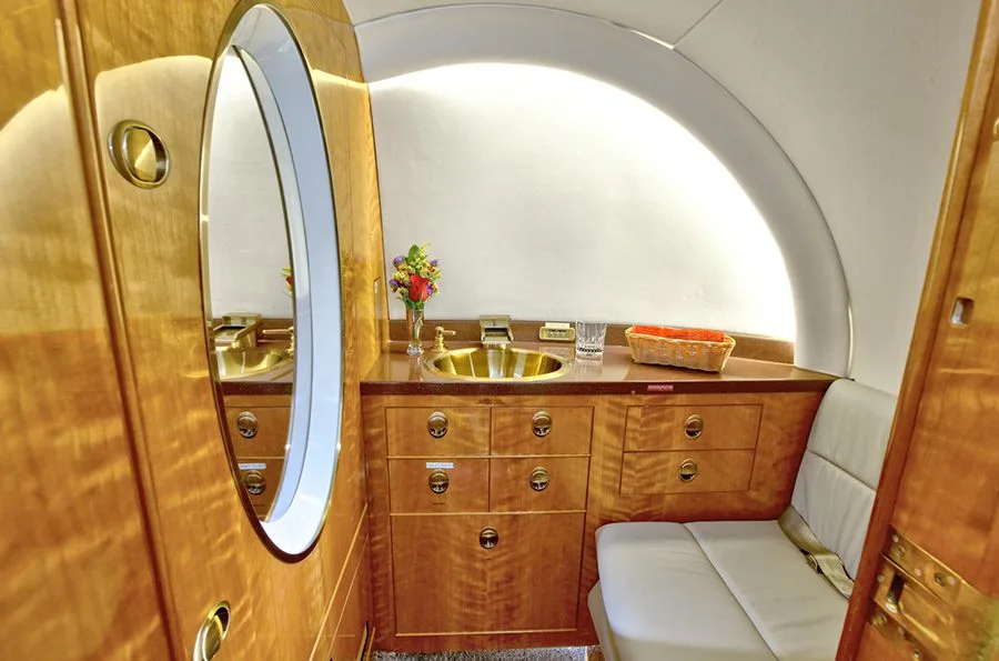 Cabin interior of a Hawker 900XP –.