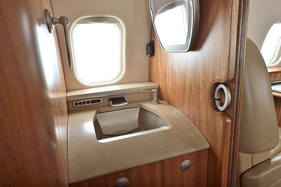 Cabin interior of a Honeywell 60XR.