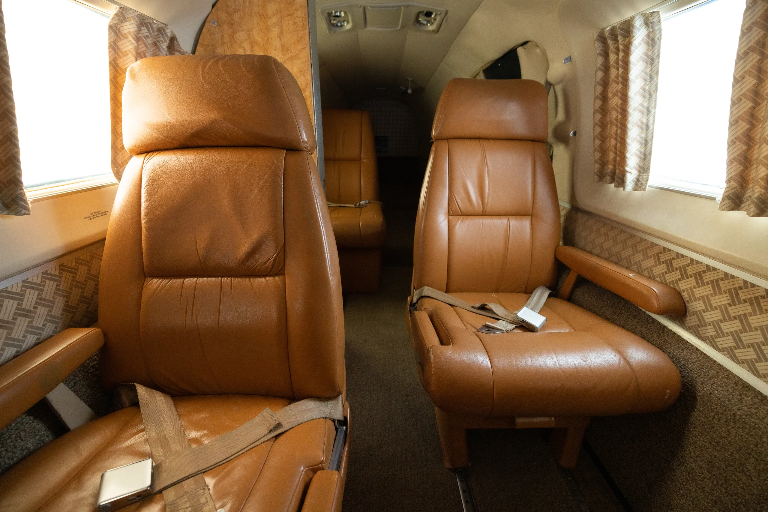 Cabin interior of a 1981 Piper Cheyenne III.