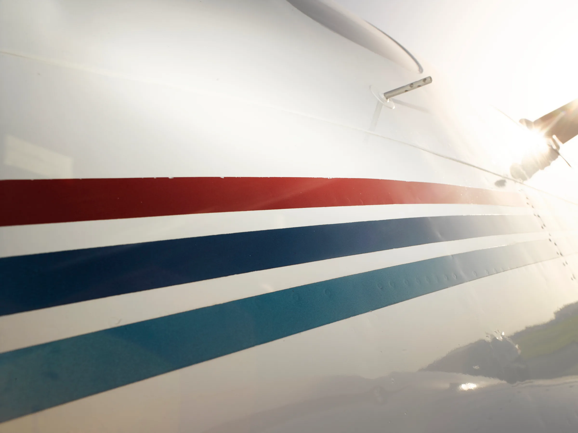 Engine detail of a 1983 Beechcraft King Air F90.