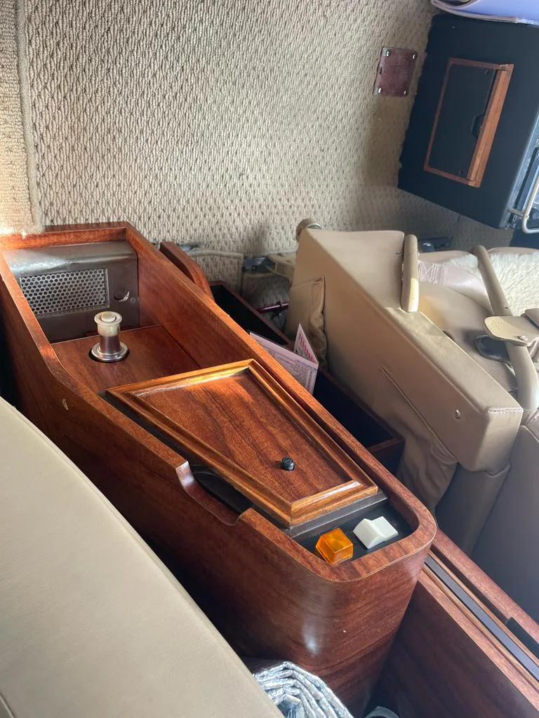 Cabin interior of a 1990 Beechcraft King Air C90-A.