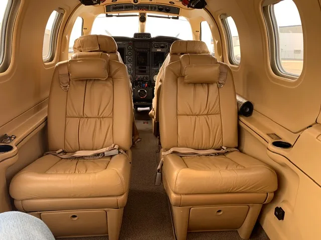 Cabin interior of a 2004 Socata TBM 700C2.