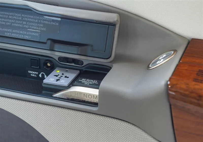 Avionics suite of a 2012 Embraer Phenom 300.