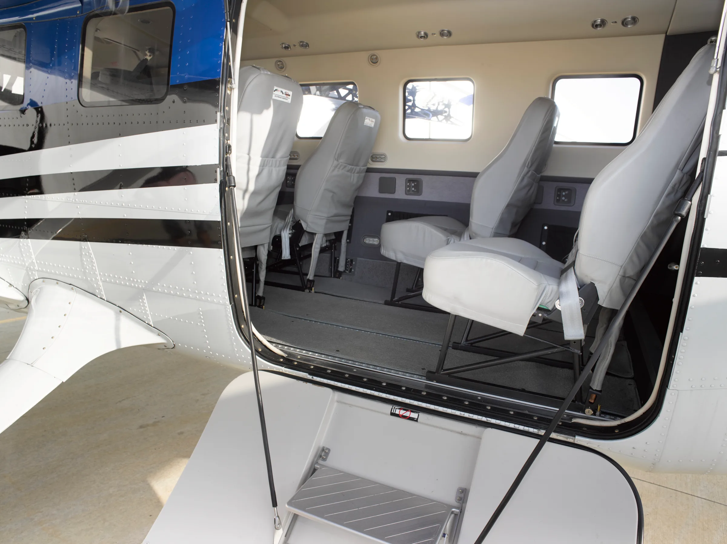 Cabin interior of a 2013 Daher Kodiak.