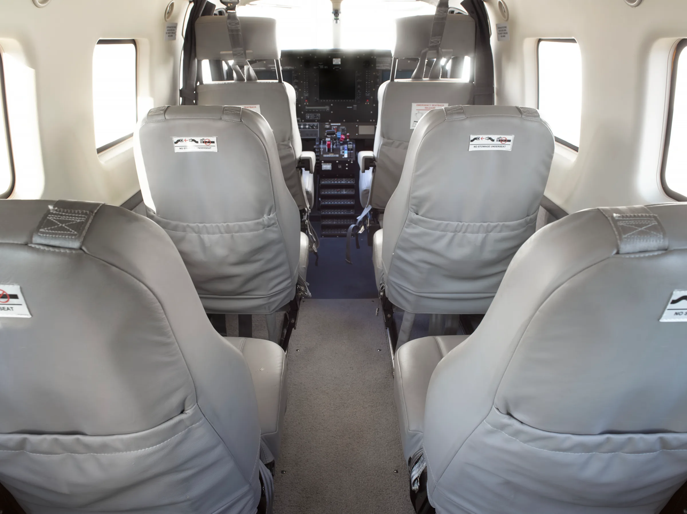 Cabin interior of a 2013 Daher Kodiak.