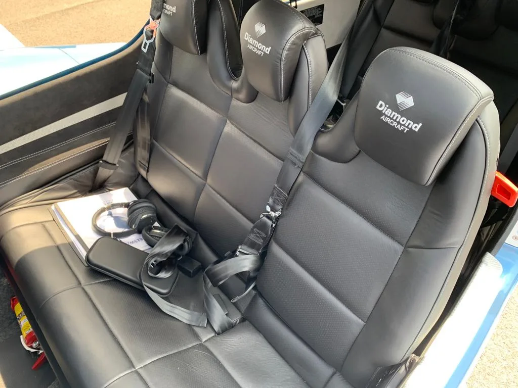 Cabin interior of a 2018 Diamond DA 62.