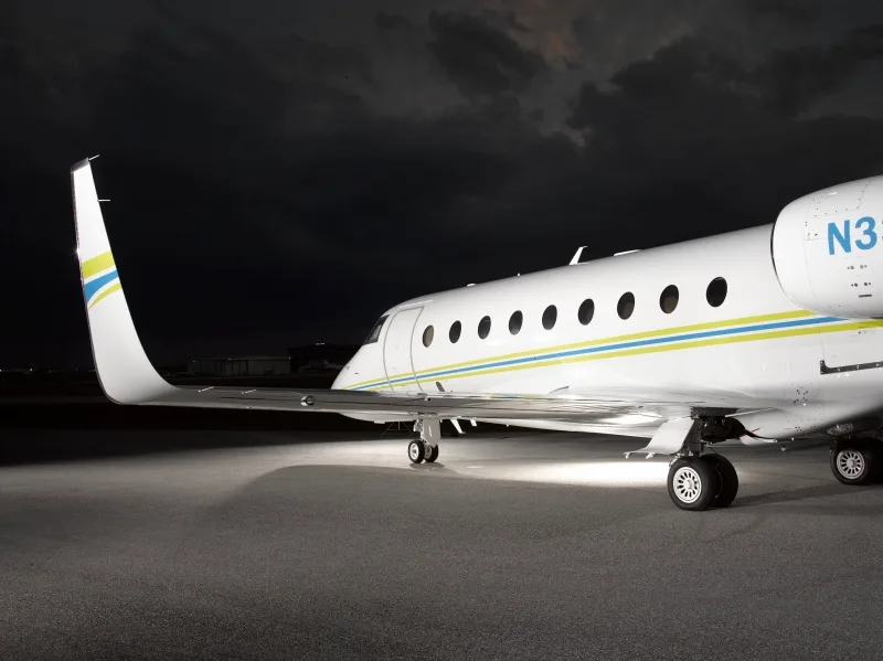 Exterior view of a 2013 Gulfstream G280.