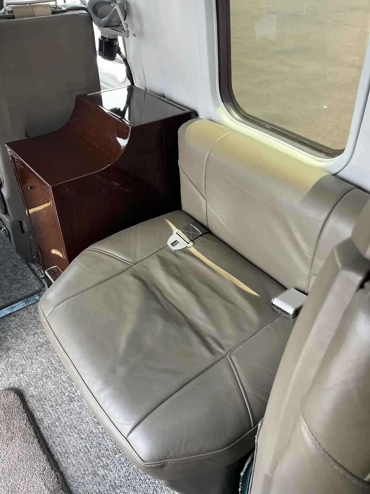 Cabin interior of a 1977 Twin Commander 690B.