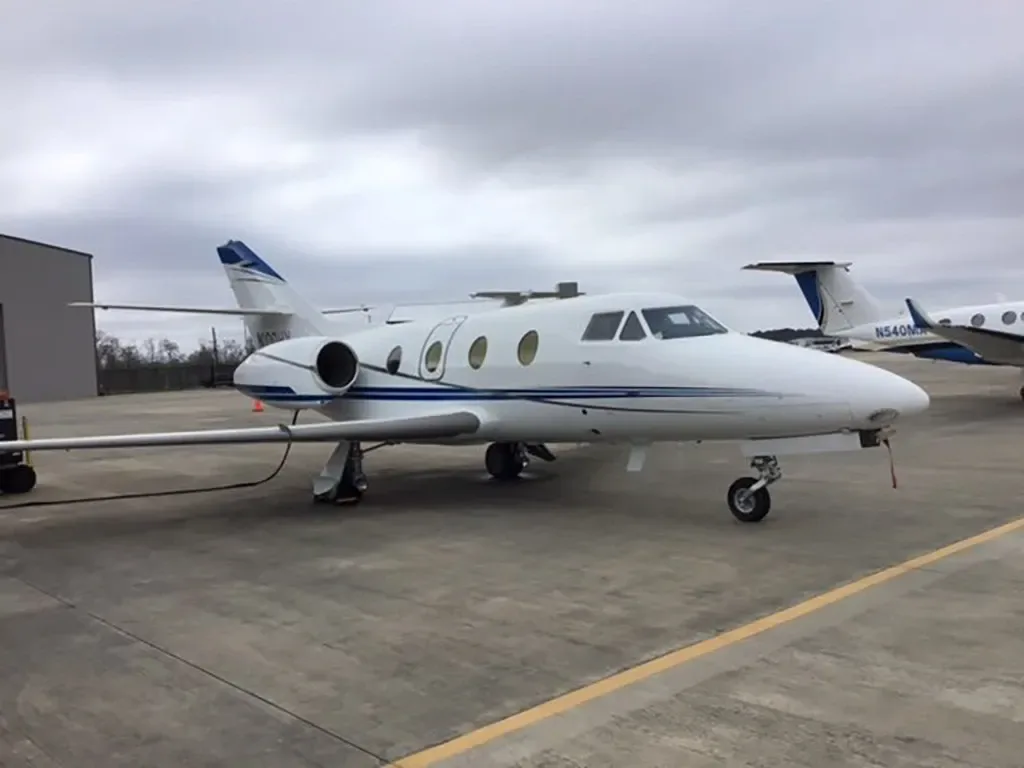 Exterior view of a 1981 Dassault Falcon.