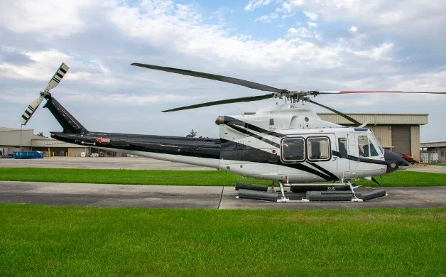 Cabin interior of a 2014 Bell 412-EP.