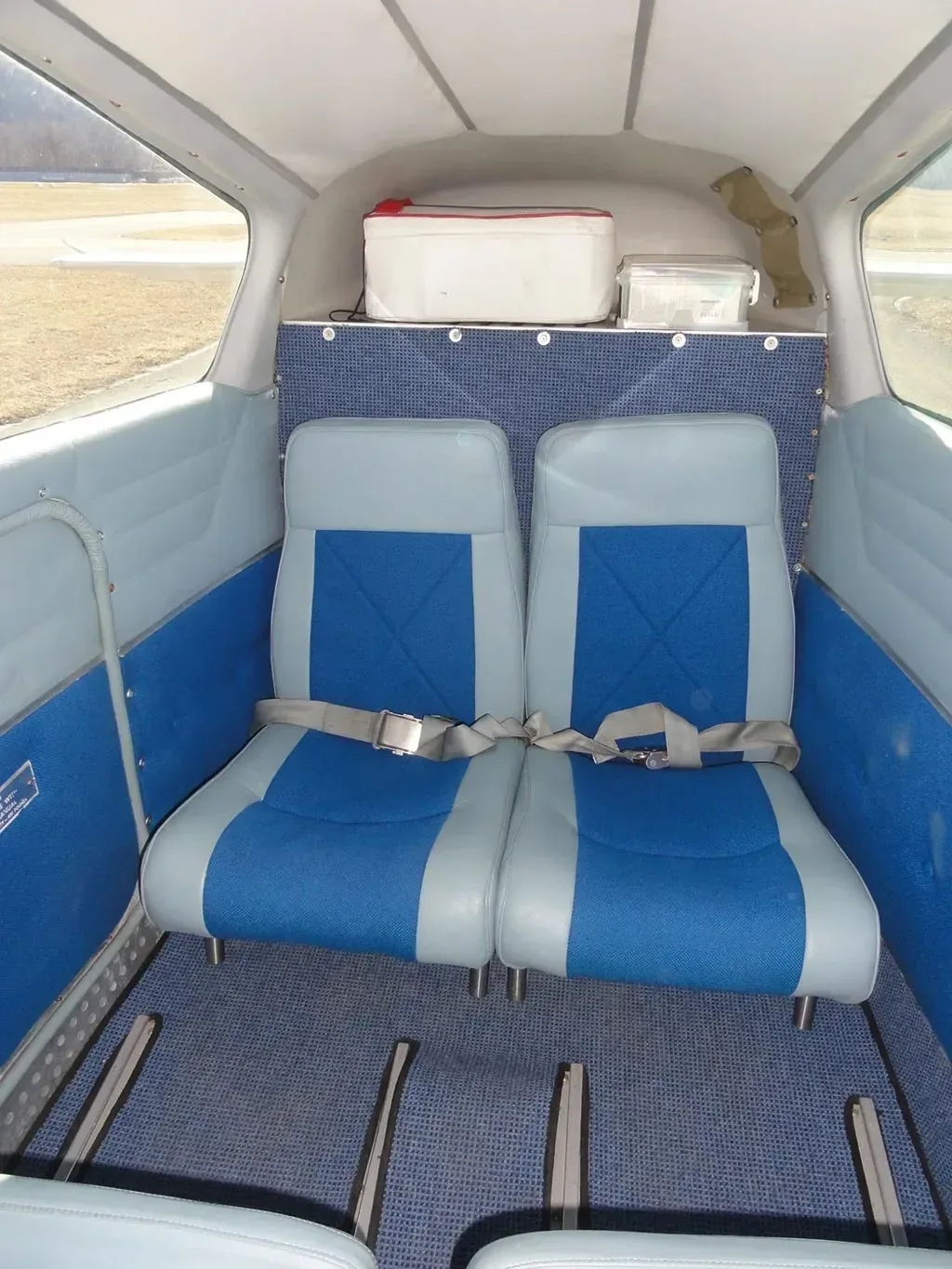 Cabin interior of a 1968 Beechcraft Baron.