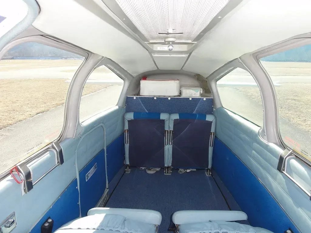 Cabin interior of a 1968 Beechcraft Baron.