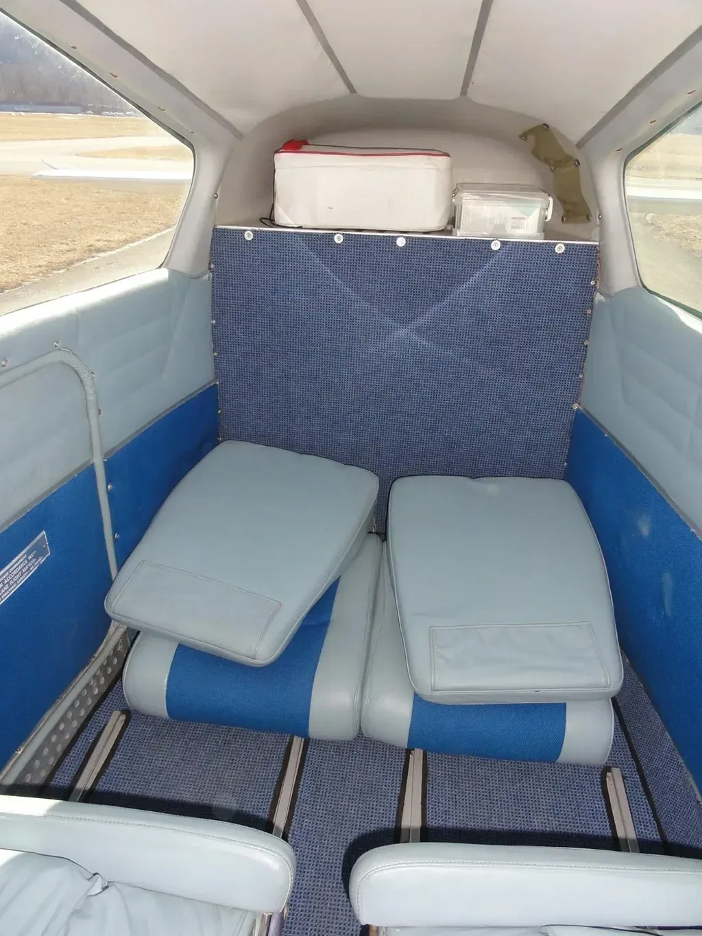 Cabin interior of a 1968 Beechcraft Baron.