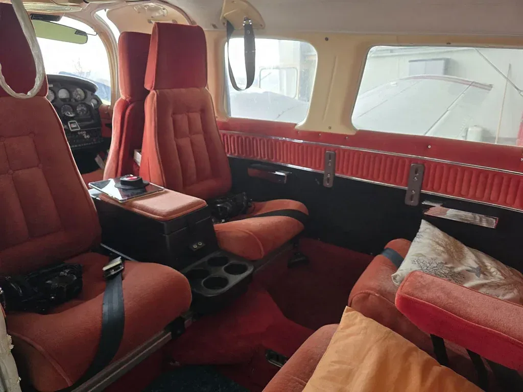 Cabin interior of a 1979 Piper Seneca II.