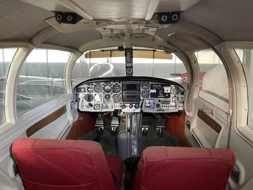 Cabin interior of a 1965 Mooney M20E.
