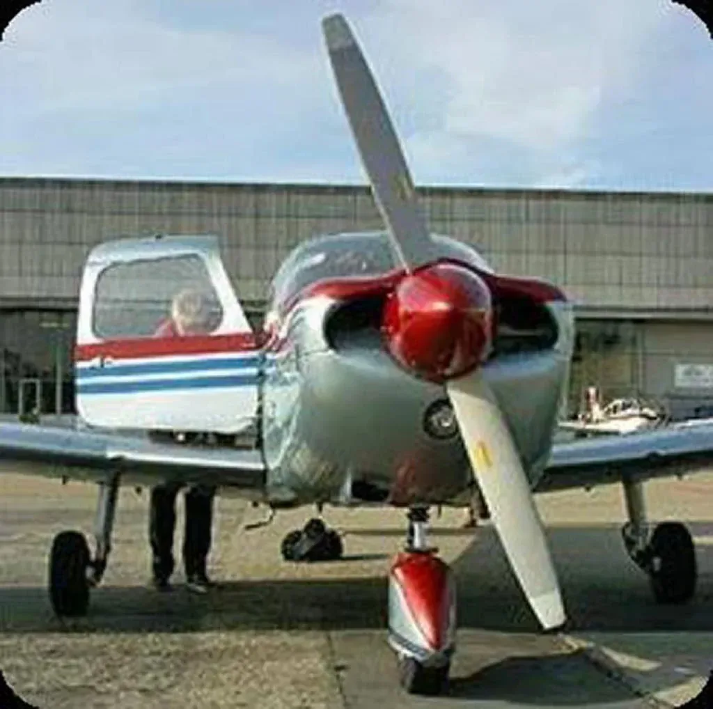 Exterior view of a 1966 Piper Challenger, 28-3623.