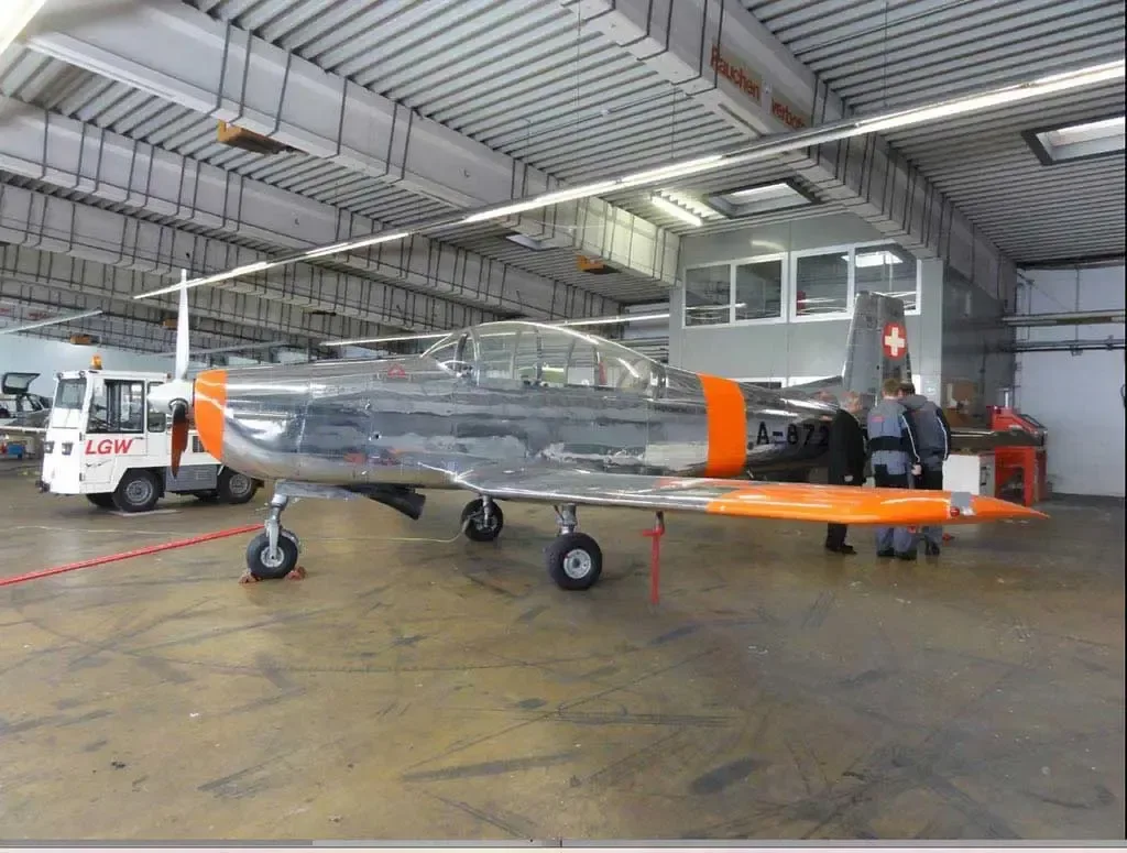 Exterior view of a 1959 Pilatus.