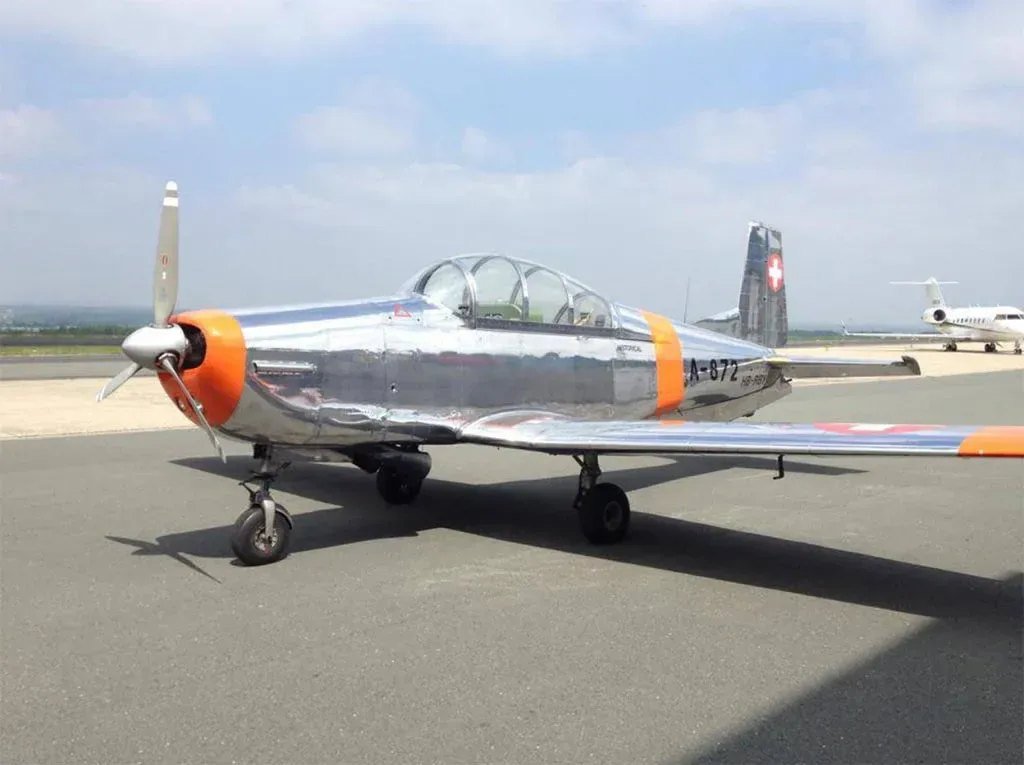 Exterior view of a 1959 Pilatus.