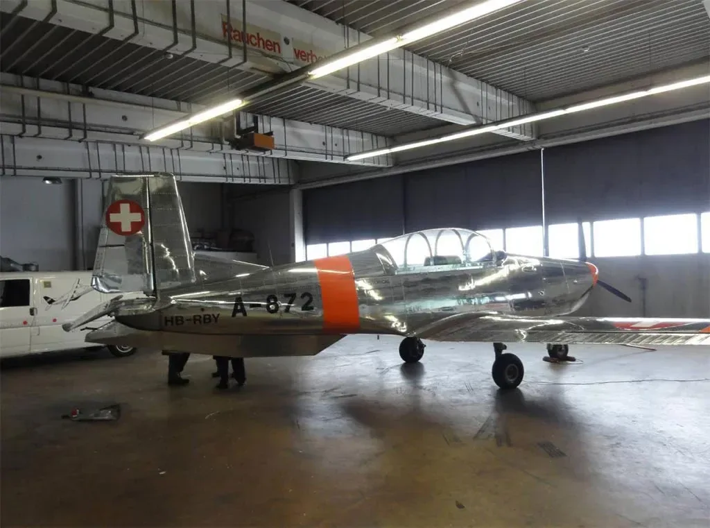Exterior view of a 1959 Pilatus.