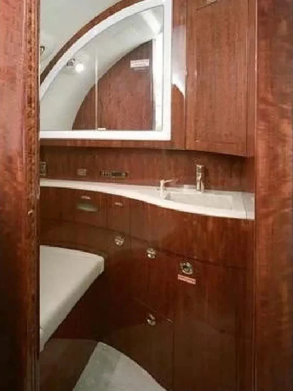Cabin interior of a 2002 Gulfstream.