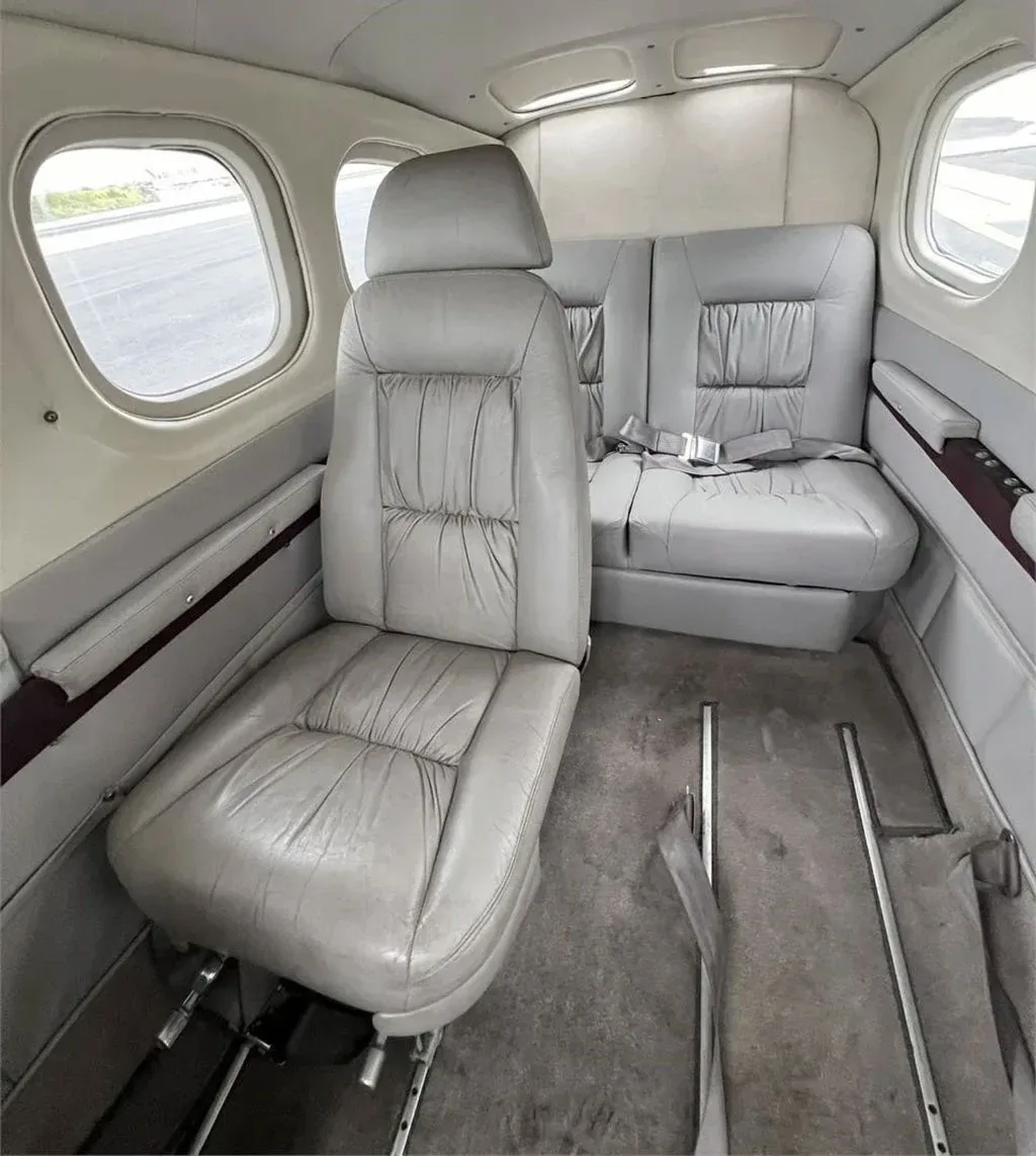 Cabin interior of a 1979 Cessna P210N.