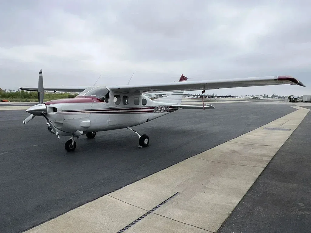 Exterior view of a 1979 Cessna P210N, N4844K.