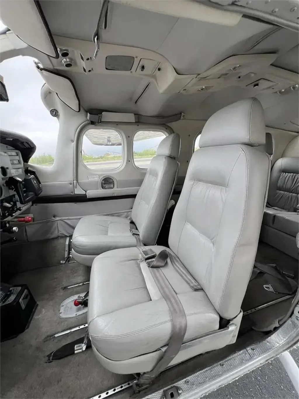 Cabin interior of a 1979 Cessna P210N.