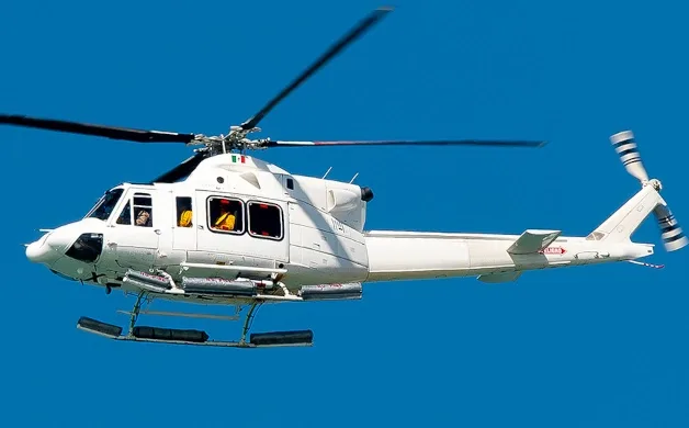 Exterior view of a 2013 Bell 412-EP.