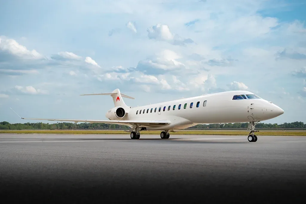 Avionics suite of a 2020 Bombardier Global 7500.