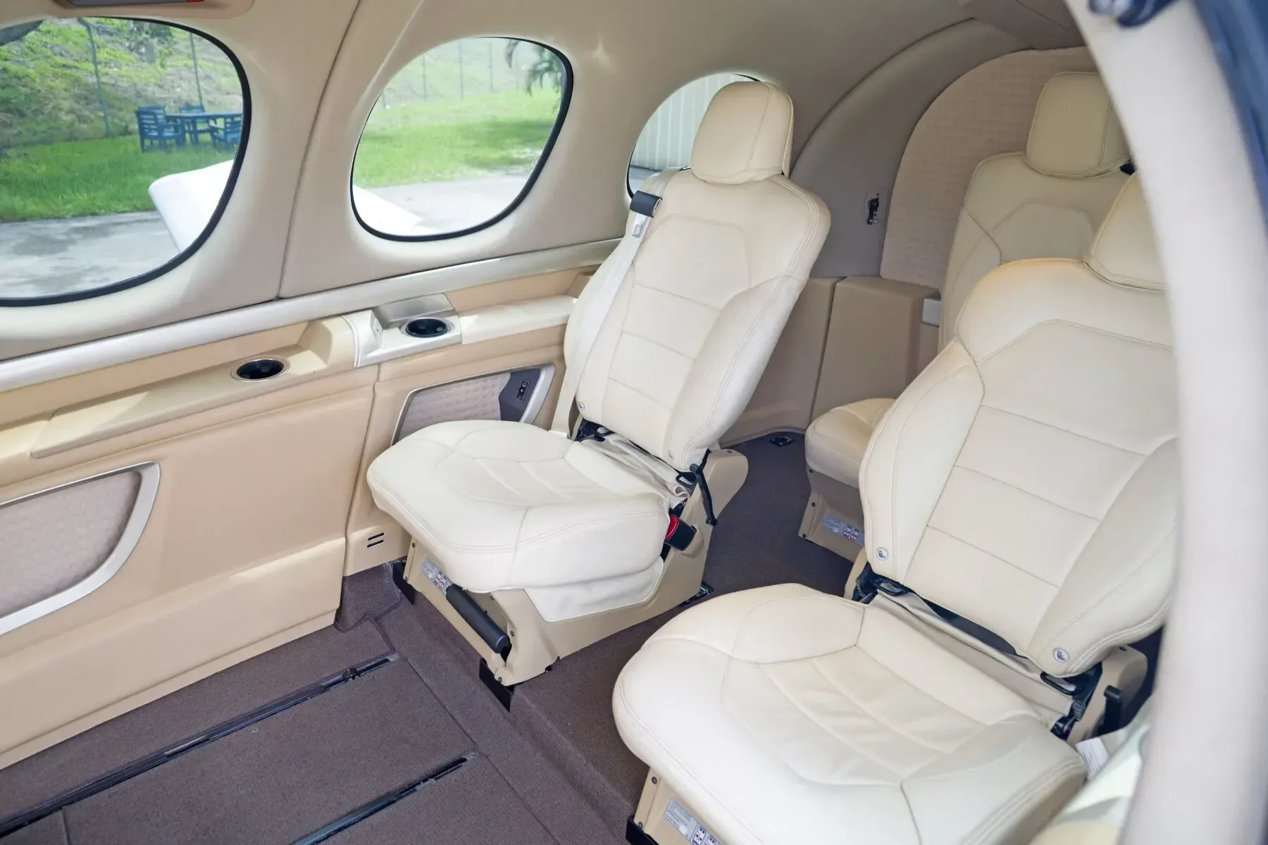 Cabin interior of a 2019 Cirrus Vision.