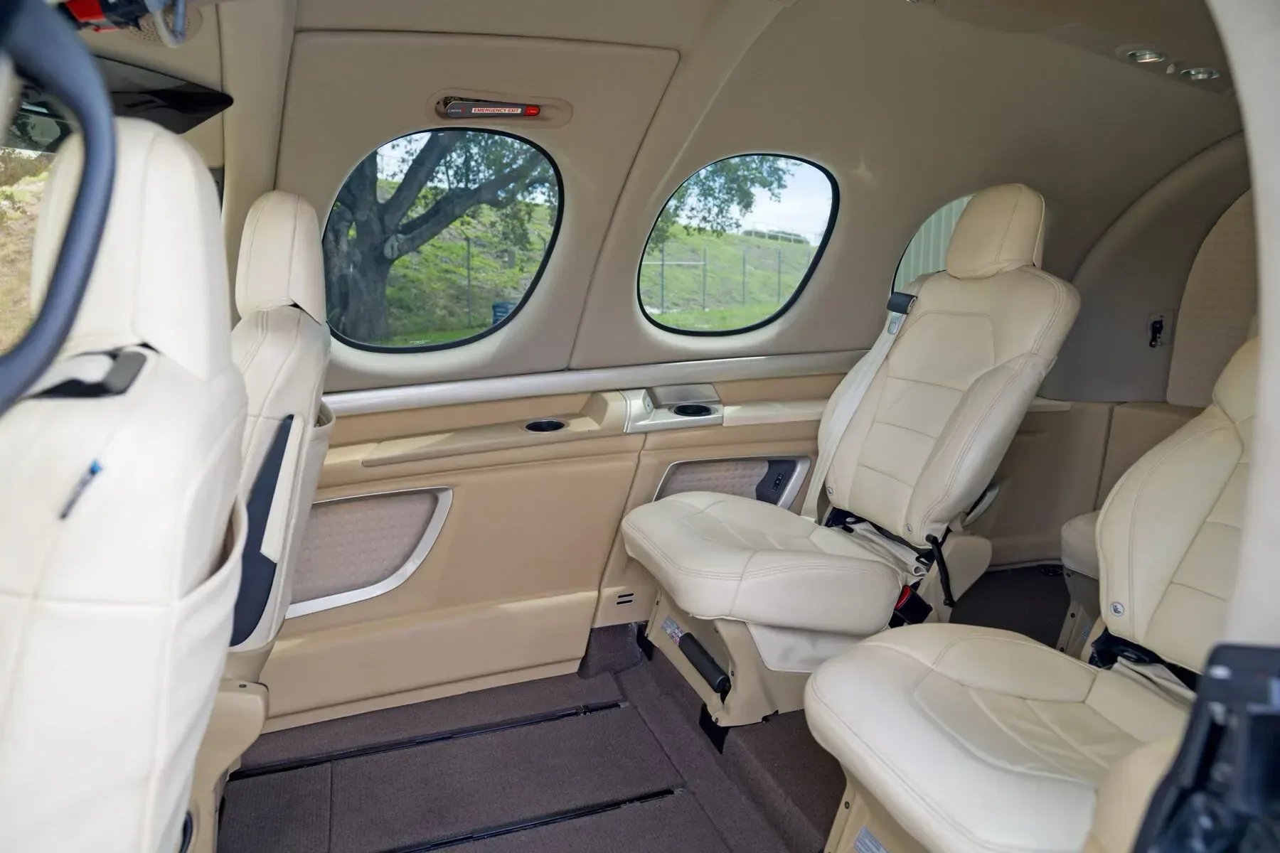 Cabin interior of a 2019 Cirrus Vision.