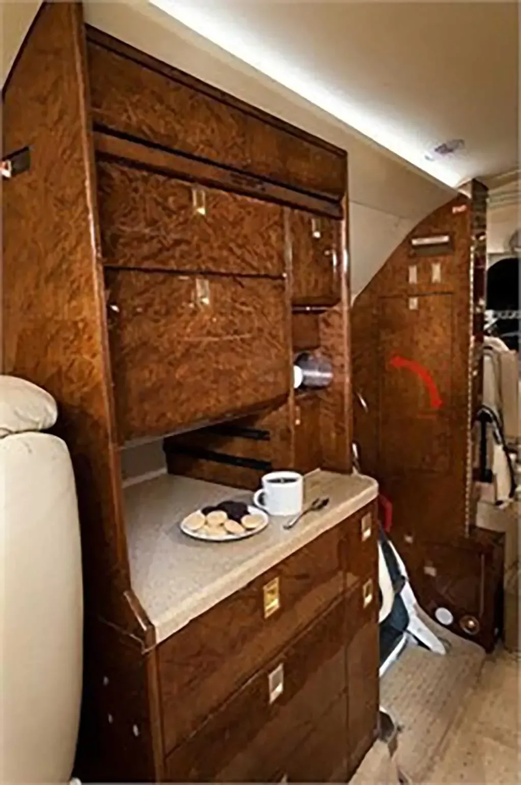 Cabin interior of a 1993 Hawker.