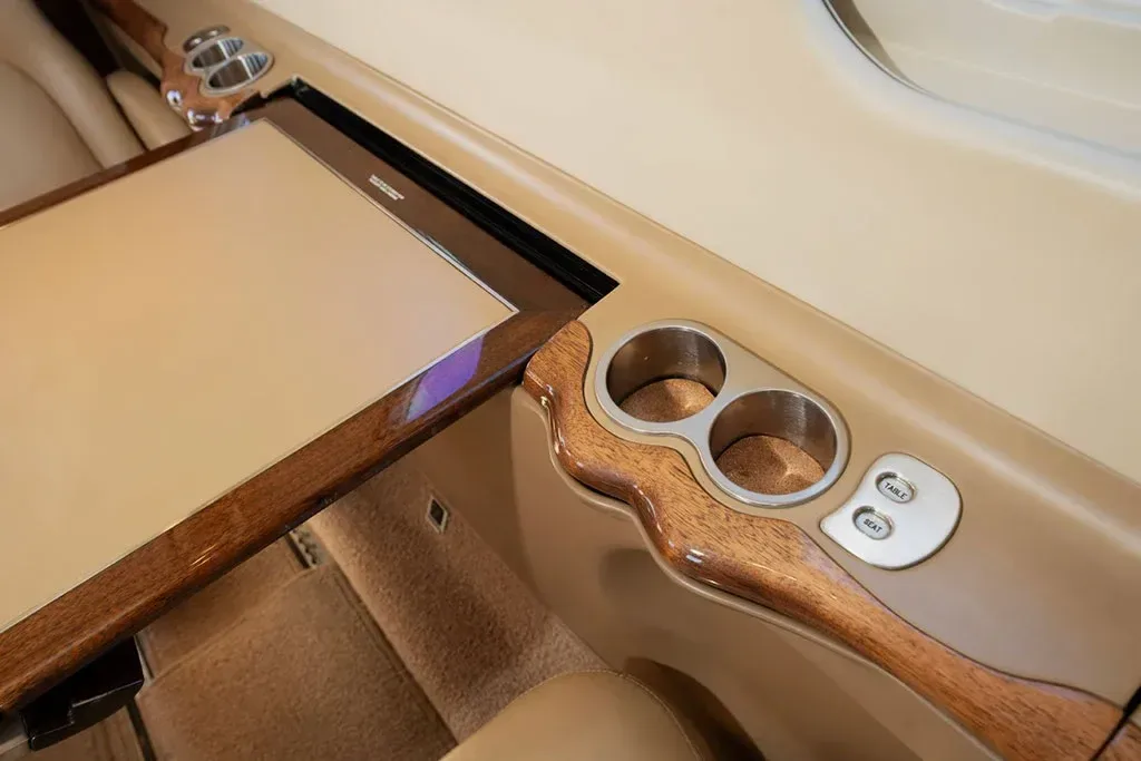 Cabin interior of a 2001 Learjet 45 SN.