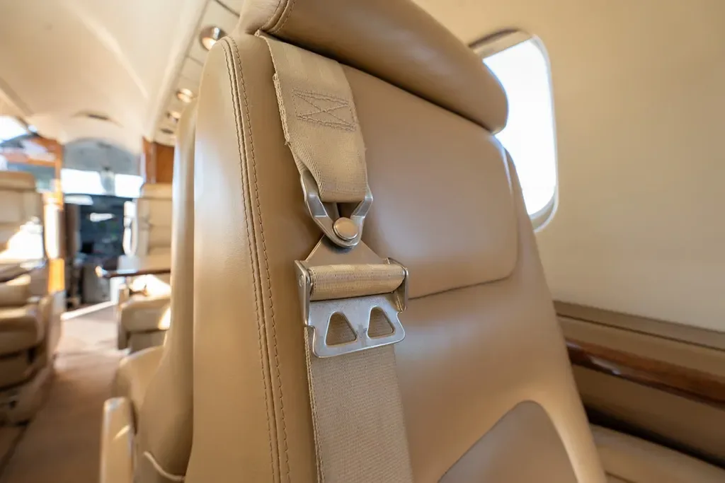 Cabin interior of a 2001 Learjet 45 SN.