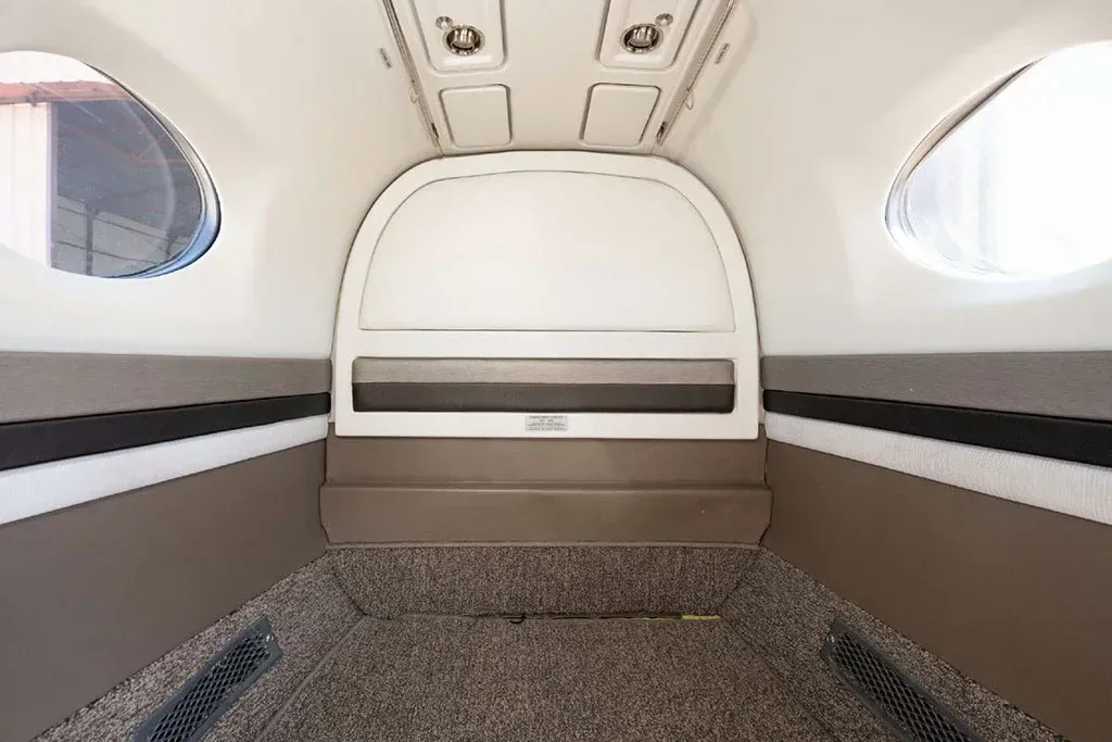 Cabin interior of a 1998 Beechcraft King Air 350 SN.