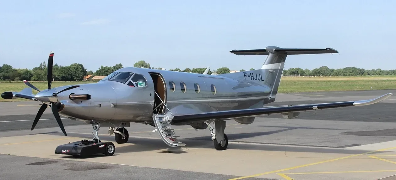Exterior view of a 2017 Pilatus.