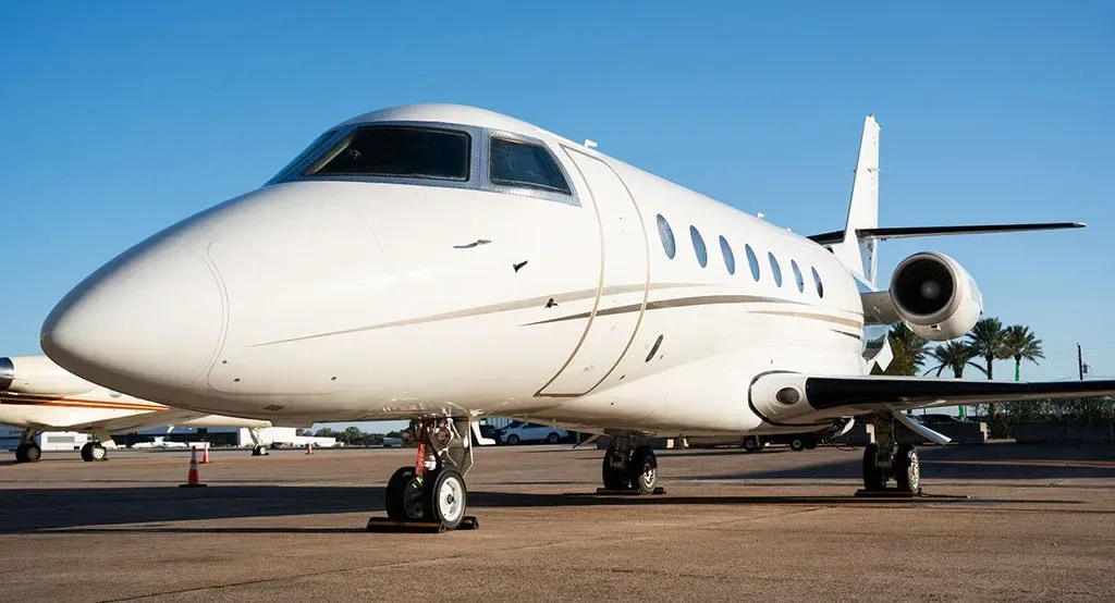 Exterior view of a 2002 Gulfstream G200.