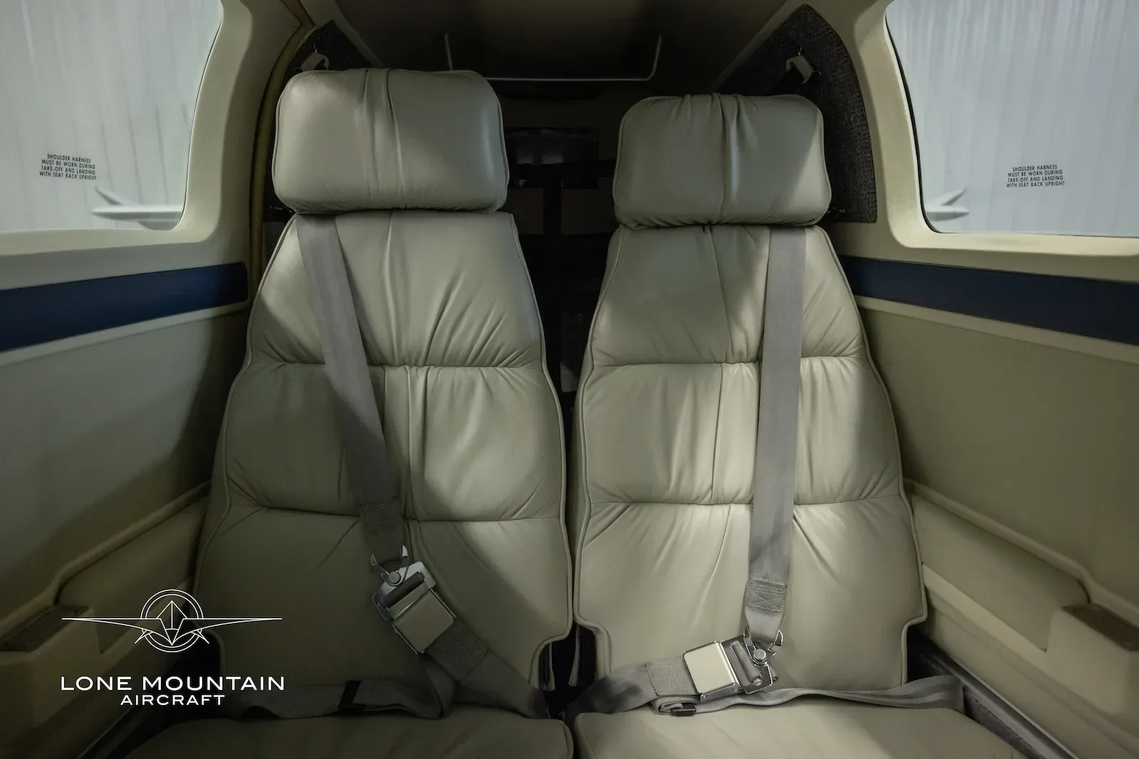 Cabin interior of a 1998 Beechcraft Bonanza.