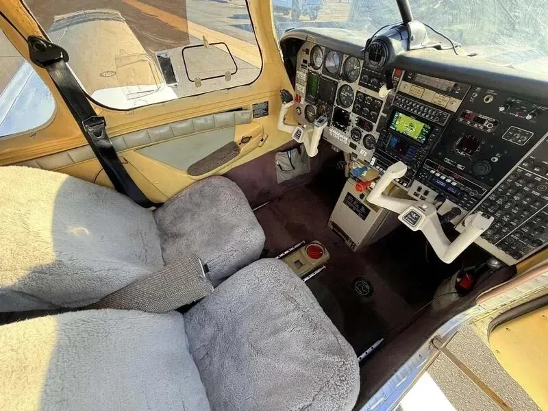 Cabin interior of a 1990 Mooney.