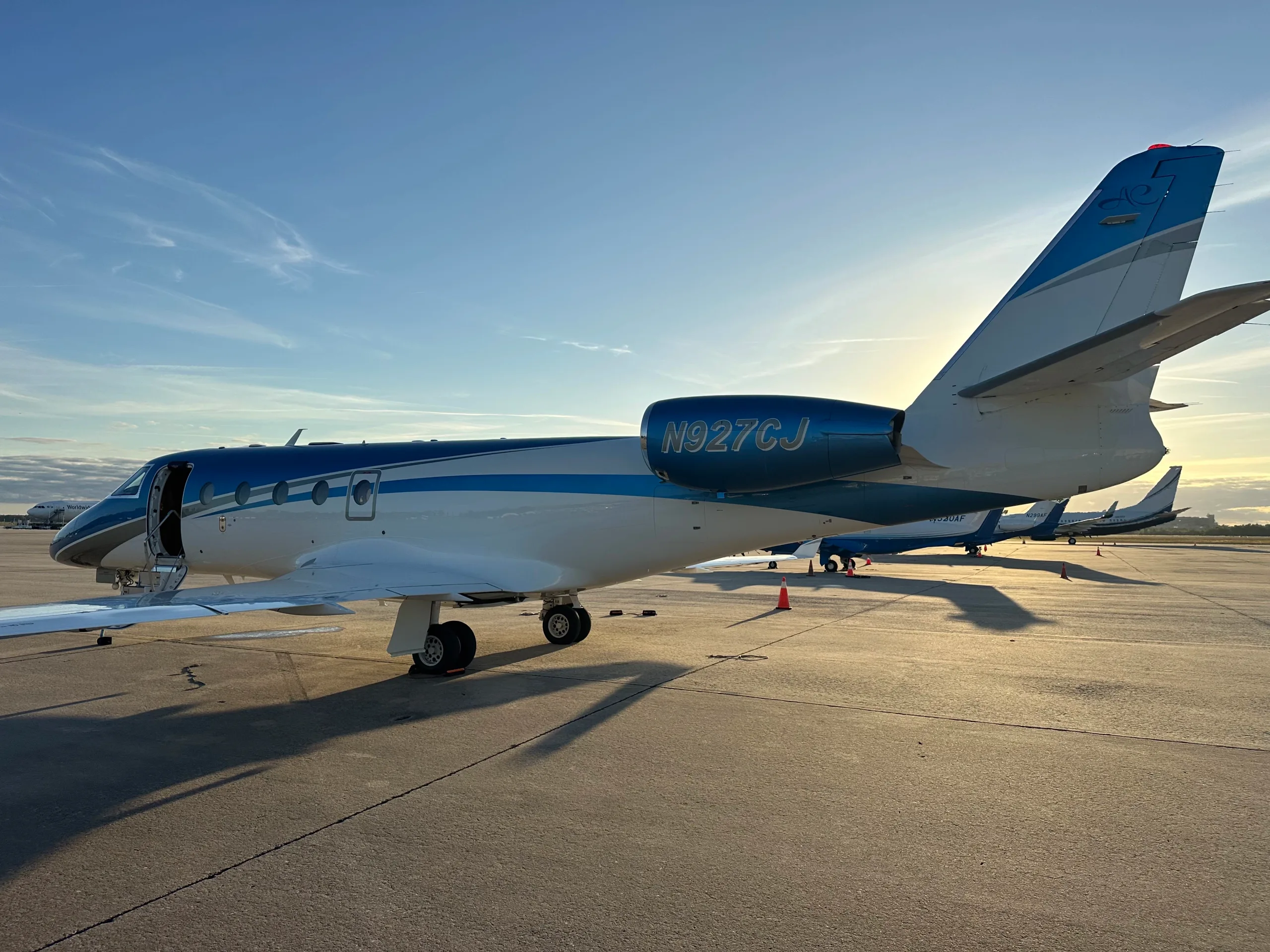 Exterior view of a 2016 Gulfstream G150.