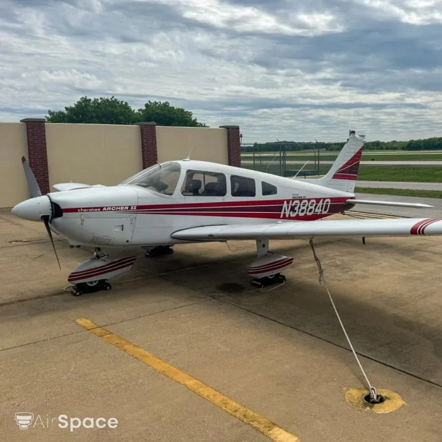 Exterior view of a 2022 Piper Archer II PA-28-181.