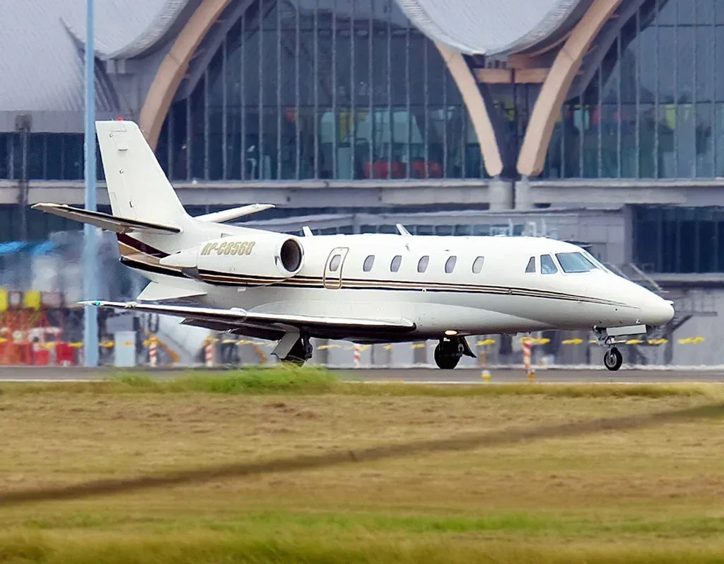Cabin interior of a 2009 Cessna Citation.