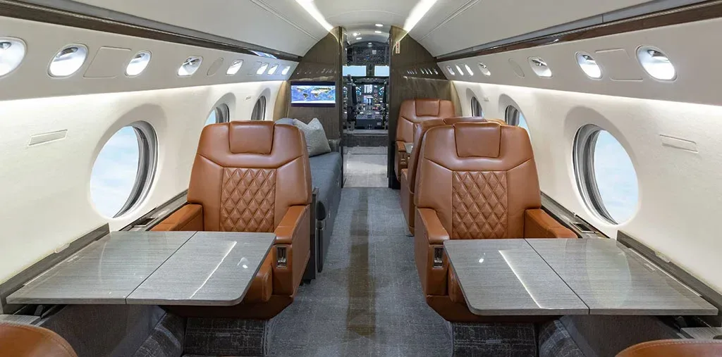 Cabin interior of a 1998 Gulfstream V SN: 535.
